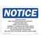 Signmission Safety Sign, OSHA Notice, 10" Height, Cancer Hazard May Contain Inorganic Sign, Portrait OS-NS-D-710-V-10419 - alternate 1